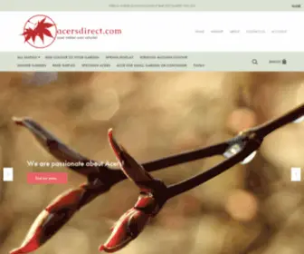 Acersdirect.com(A great Japanese maple collection for sale) Screenshot