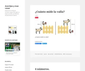 Acertijosymascosas.com(Acertijos y mas cosas) Screenshot