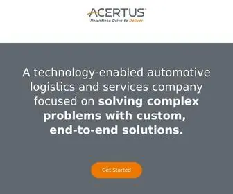 Acertusdelivers.com(Relentless Drive to Deliver) Screenshot