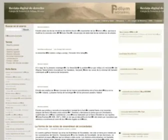 Acervonotarios.com(Revista del Colegio de Notarios de Jalisco) Screenshot