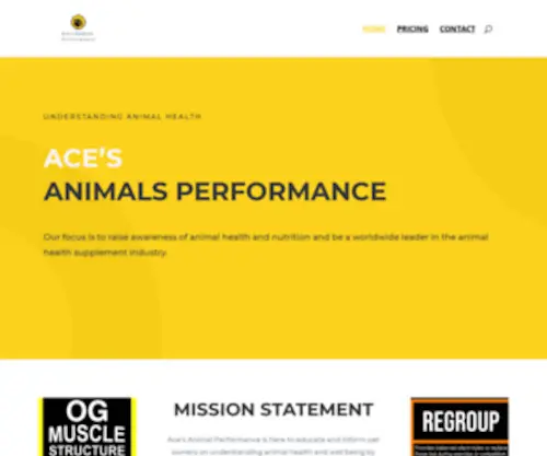 Acesanimalsperformance.com(Ace's Animals Performance) Screenshot