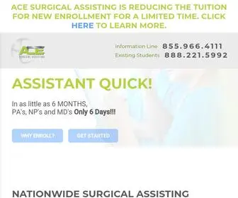 Acesatraining.com(Surgical Assistant Training) Screenshot