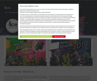 Aceseeds.org(Marijuana strains shop landrace seeds indica sativa Ace Seed) Screenshot