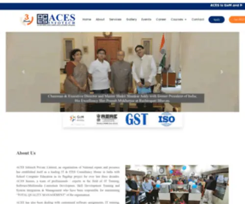 Acesinfotech.in(ACES Infotech) Screenshot