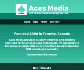 Acesmedia.com(Aces Media) Screenshot