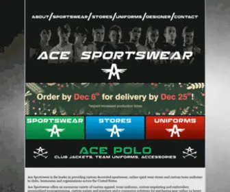 Acesportswear.com(Ace Sportswear) Screenshot