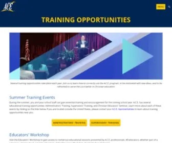 Acestafftraining.com(Accelerated Christian Education) Screenshot