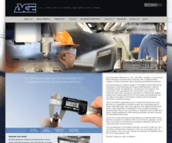 Acestamping.com(ACE Metal Stamping offers precision metal stampings and fabrication services in Racine) Screenshot
