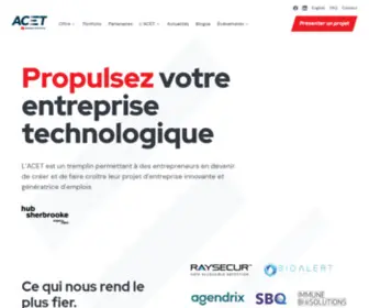 Acet.ca(L'ACET est un accélérateur d'entreprises technologiques qui permet aux entrepreneur(e)) Screenshot