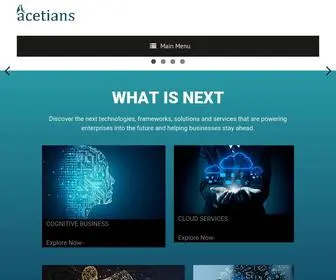 Acetians.com(Digital Transformation) Screenshot