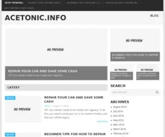 Acetonic.info(Acetonic info) Screenshot