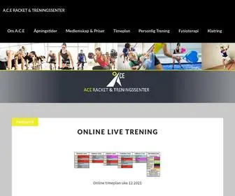 Acetrening.no(A.C.E Racket & Treningssenter) Screenshot