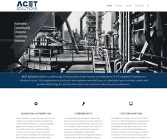 Acetsolutions.com(ACET Solutions) Screenshot