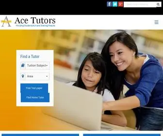 Acetutors.com.sg(Ace Tutors) Screenshot