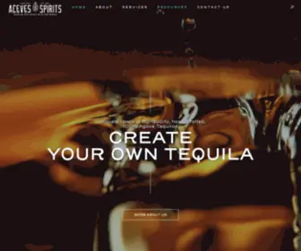 Acevesspirits.com(Create Your Own Tequila) Screenshot