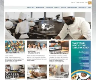 Acfchefs.org(American Culinary Federation) Screenshot