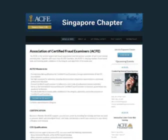 Acfe-SG.com(ACFE SG Chapter) Screenshot