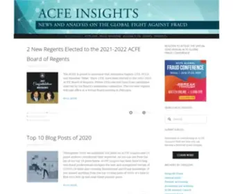 Acfeinsights.com(ACFE Insights) Screenshot