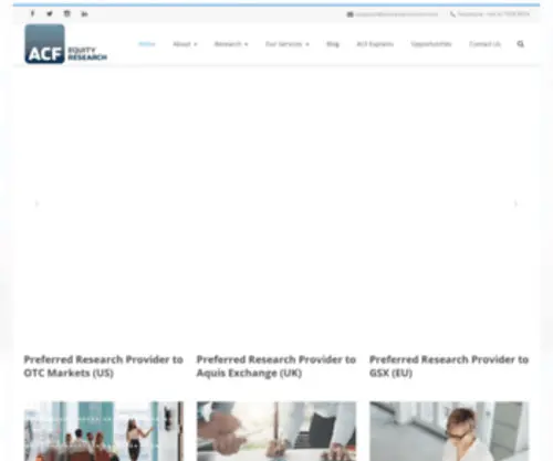 Acfequityresearch.com(ACF Equity Research) Screenshot