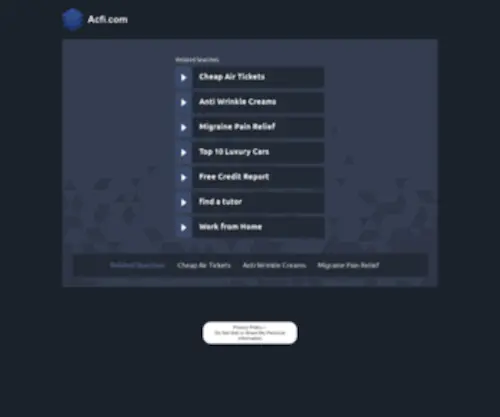 Acfi.com(acfi) Screenshot