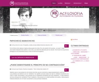 Acfilosofia.org(Filosofía) Screenshot