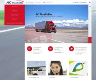 Acfinalmile.com(AC Logistics Canada) Screenshot