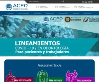 Acfo.edu.co(Asociación Colombiana de Facultades de Odontología) Screenshot