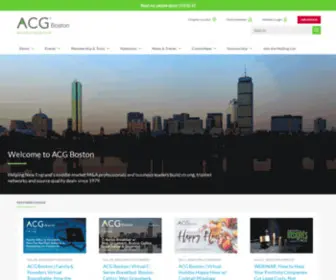Acgboston.org(Association for corporate growth) Screenshot