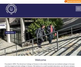 ACG.edu(The American College of Greece) Screenshot