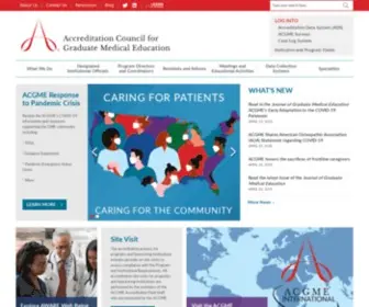 Acgme.org(ACGME Home) Screenshot