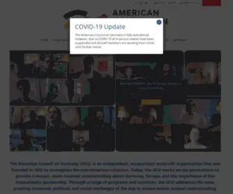 Acgusa.org(American Council On Germany American Council On Germany) Screenshot