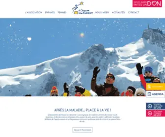 Achacunsoneverest.com(Association cancer enfant) Screenshot