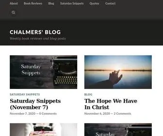 Achalmersblog.com(Weekly book reviews and blog posts) Screenshot