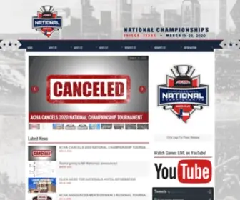 Achanationals.com(ACHA Nationals) Screenshot