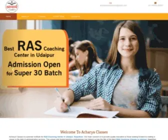 Acharyaclasses.in(RAS Coaching in Rajasthan) Screenshot