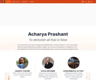 Acharyaprashant.org(Acharya Prashant) Screenshot