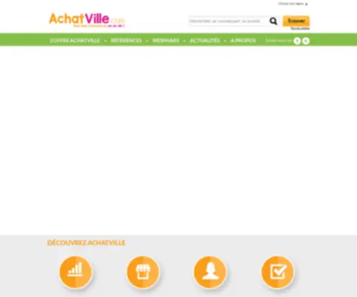 Achat-Ville.com(AchatVille, le portail des commerçants français) Screenshot