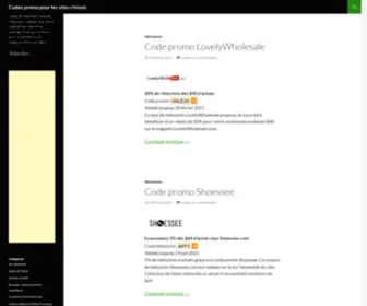 Achatschine.fr(Codes promo pour les sites chinois) Screenshot