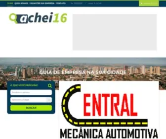 Achei16.com.br(Guia de empresas em Ribeirão Preto/SP) Screenshot