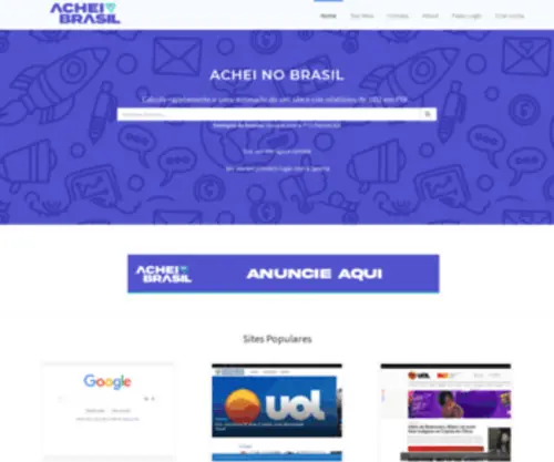 Acheinobrasil.com.br(Diretório de sites e buscador brasileiro) Screenshot