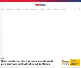 Acheiusa.com(Jornal em português nos Estados Unidos) Screenshot