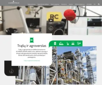Achemosgrupe.lt(Achemos grup) Screenshot