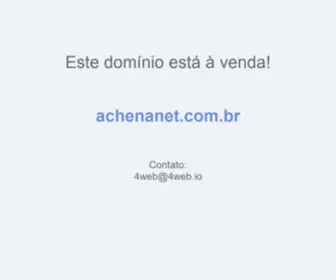 Achenanet.com.br(Divulgação gratuita na internet) Screenshot