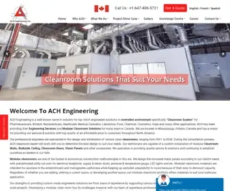 Achengineering.com(Modular Cleanroom Solution) Screenshot