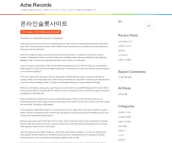 Acherecords.com(Ache Records) Screenshot