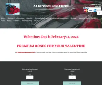 Acherishedrose.com(A Cherished Rose Florist) Screenshot