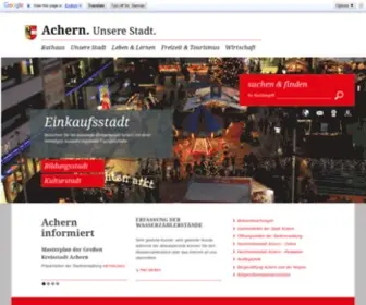 Achern.de(Stadt Achern) Screenshot