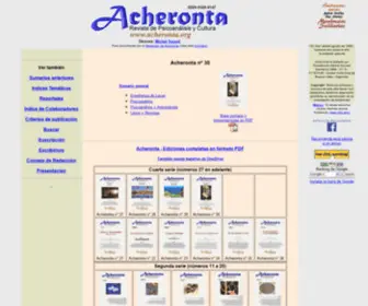 Acheronta.org(©Acheronta®) Screenshot
