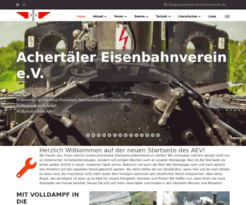 Achertaeler-Eisenbahnverein.de(Achertäler) Screenshot