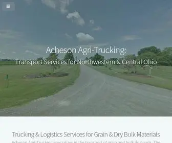 Achesontrucking.com(Trucking Services for Grain & Dry Bulk Materials) Screenshot